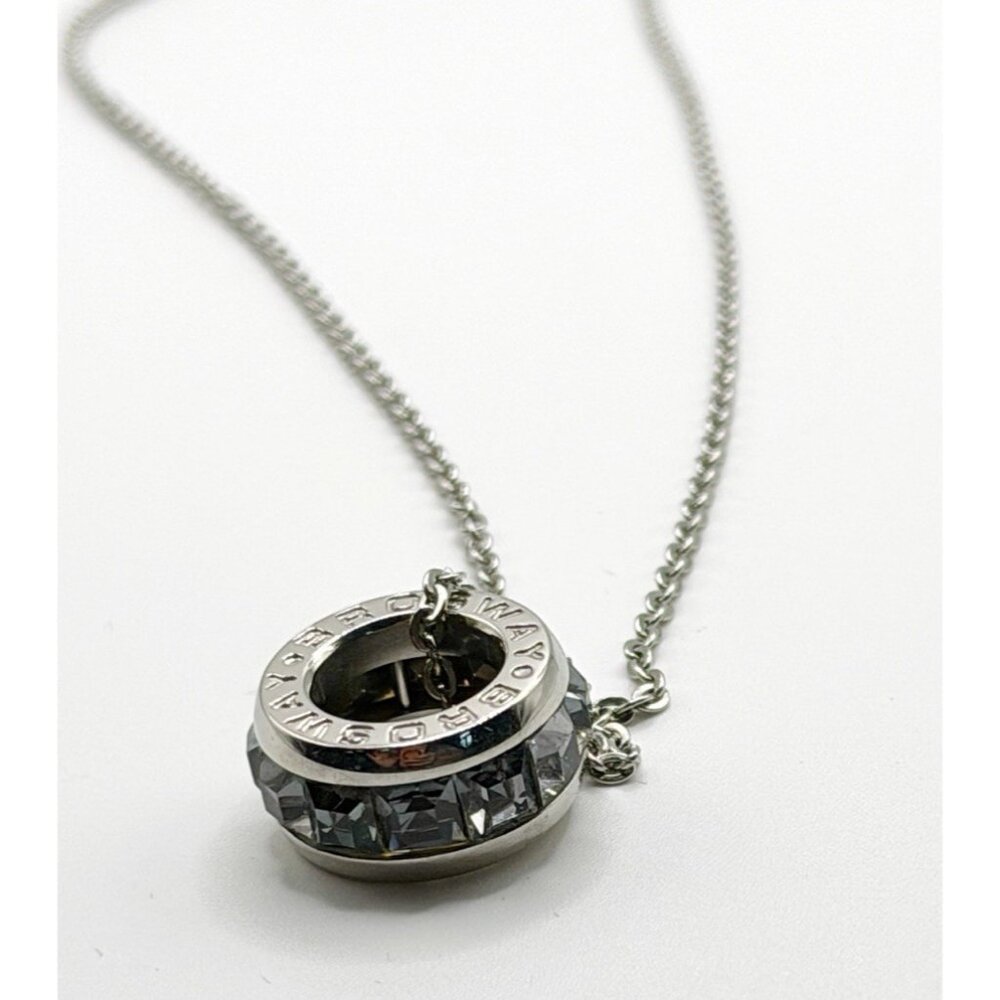 Brosway Tres Jolie Stainless Smokey Crystal Necklace